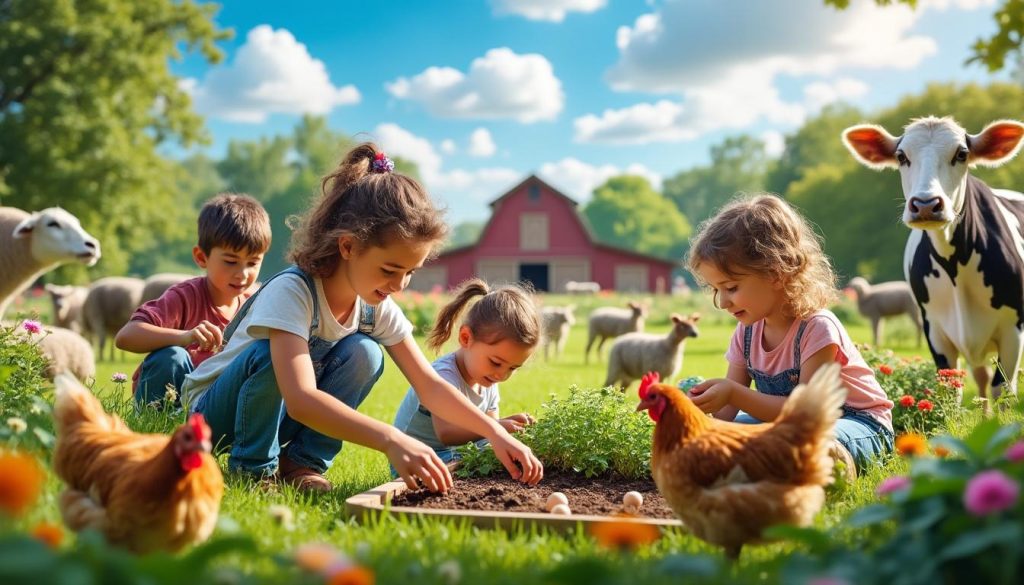 plongez dans l’univers authentique d’une ferme pédagogique et découvrez la vie rurale, ses animaux, activités agricoles et savoir-faire traditionnels, pour une expérience enrichissante et conviviale.