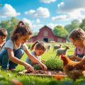 plongez dans l’univers authentique d’une ferme pédagogique et découvrez la vie rurale, ses animaux, activités agricoles et savoir-faire traditionnels, pour une expérience enrichissante et conviviale.