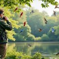 découvrez la beauté de la nature en observant une diversité d'oiseaux dans le parc naturel. profitez d'une expérience unique, idéale pour les amateurs de faune et de photographie.