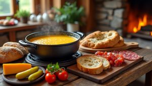 découvrez comment réaliser une authentique fondue jurassienne maison avec notre recette simple et savoureuse. parfaite pour partager un moment convivial en famille ou entre amis !