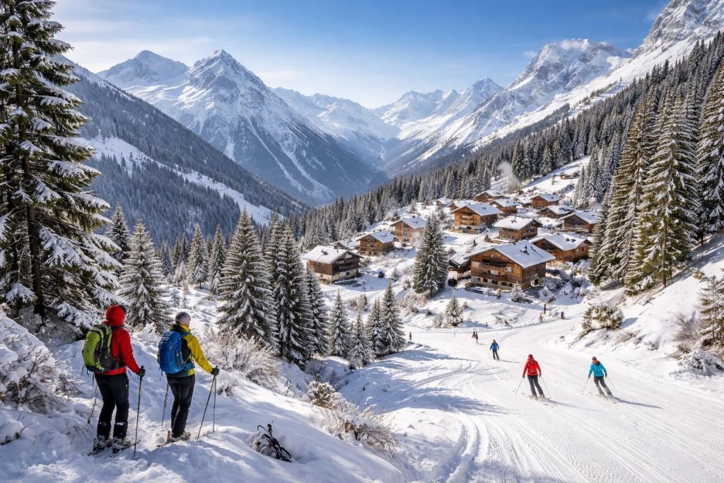 découvrez un village de montagne idéal pour le ski et les randonnées sportives en altitude, alliant nature, aventure et panorama exceptionnel toute l'année.