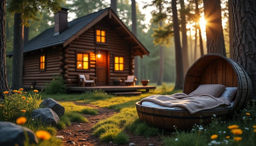 découvrez des expériences insolites et inoubliables : passez une nuit originale dans une cabane perchée ou un tonneau aménagé pour un séjour atypique en pleine nature.