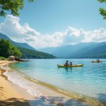 explorez le lac de vouglans, un lieu idéal pour profiter de plages authentiques, de balades pittoresques et d'activités variées en pleine nature.